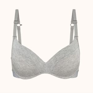 Lively The All Day No Wire Push Up Bra in Gray